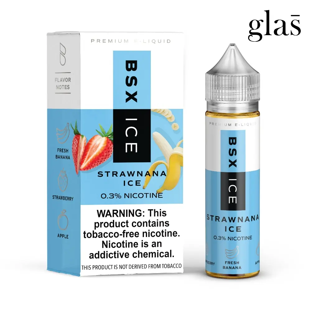 [Q-2198-12] GLAS BSX 60ML (6mg, Strawnana Ice)