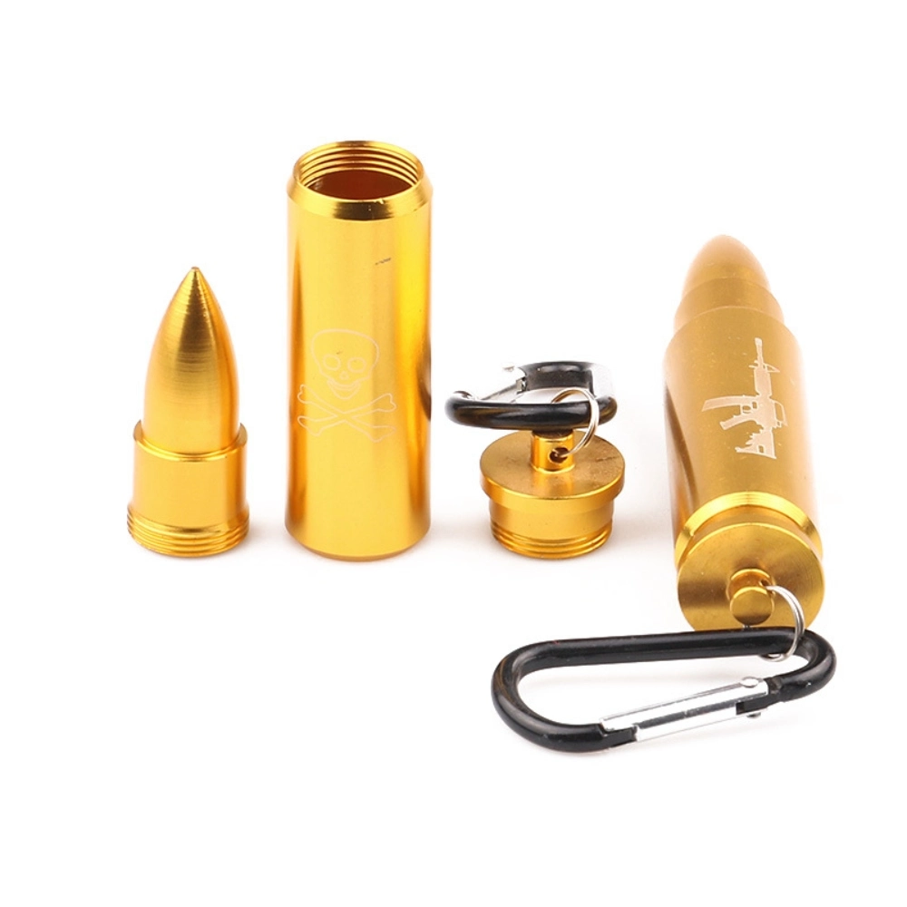 GOLD BULLET KEY CHAIN DISPLAY 12PK