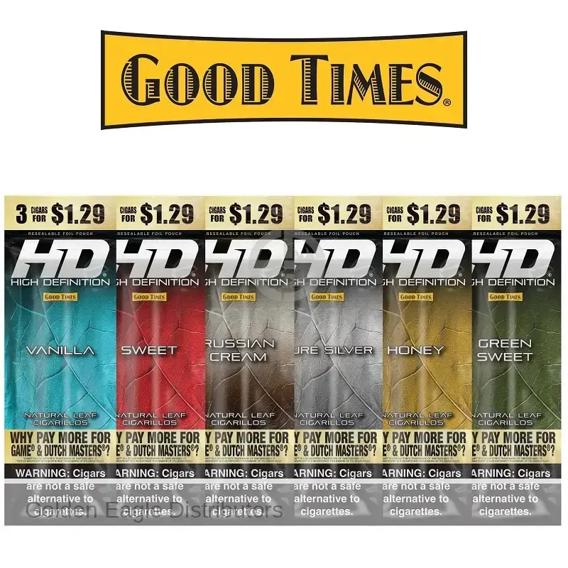 [T-1614-01] Good Times High Definition $1.39 Cigarillos 15PK (BLUE)