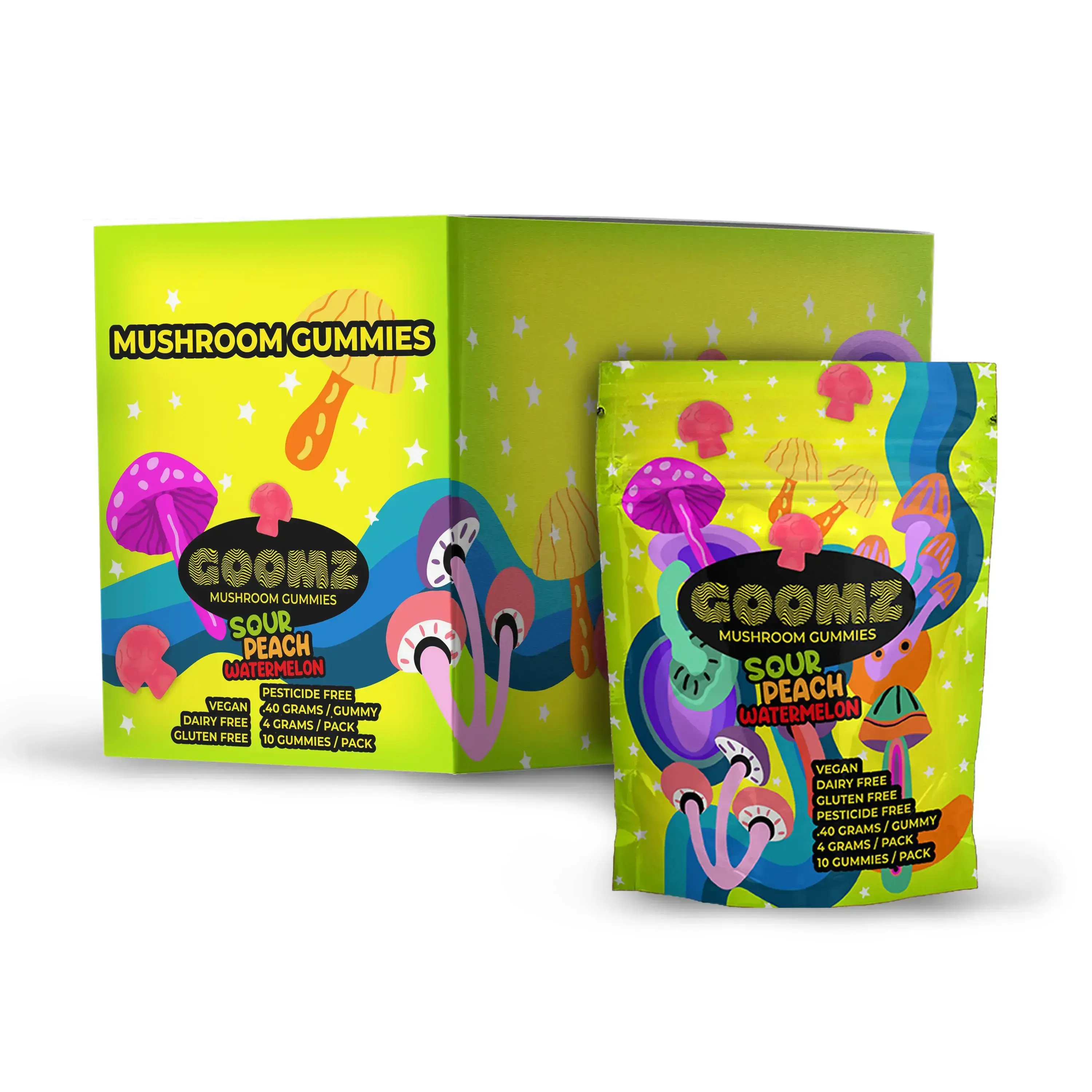 [Q-4288-01] GOOMZ GUMMIES 10pk (Sour Peach Watermelon)