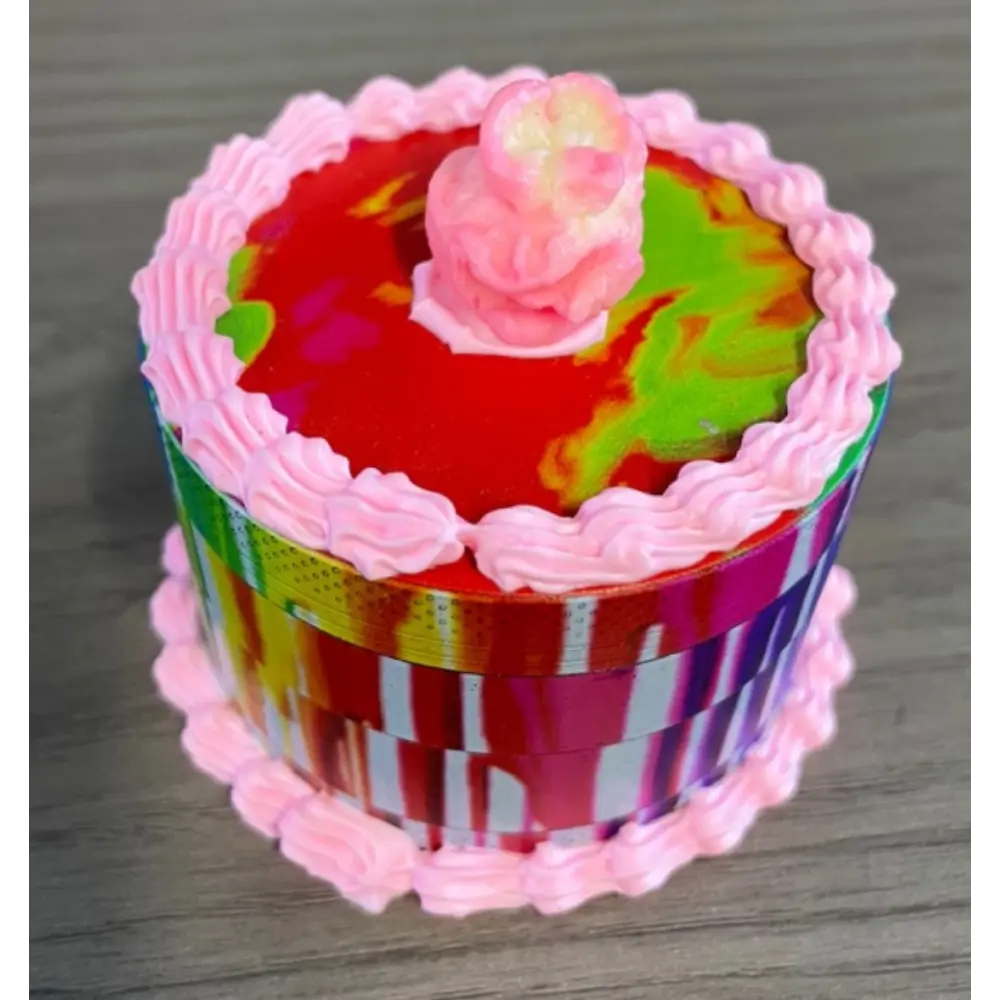 [Q-2327-13] GRINDER 63MM FAKE CAKE EDITION (Rainbow Cake Cream Top)