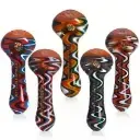 [Q-2396] HAND PIPE 4" AMERICAN COLOR ROD (HONEY HIVE TOP)