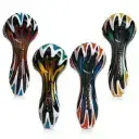 [Q-2397] HAND PIPE 4" AMERICAN COLOR ROD (ZEGZAG COLORING)