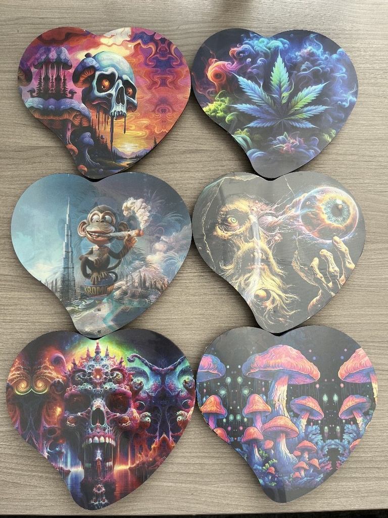 Heart Tray with Lid And 3D Display of 12PK