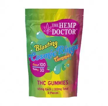 [Q-4254-03] HEMP DOCTOR 780mg 12ct Gummy Rings DELTA-8 DELTA-9 (Cosmic Rings)