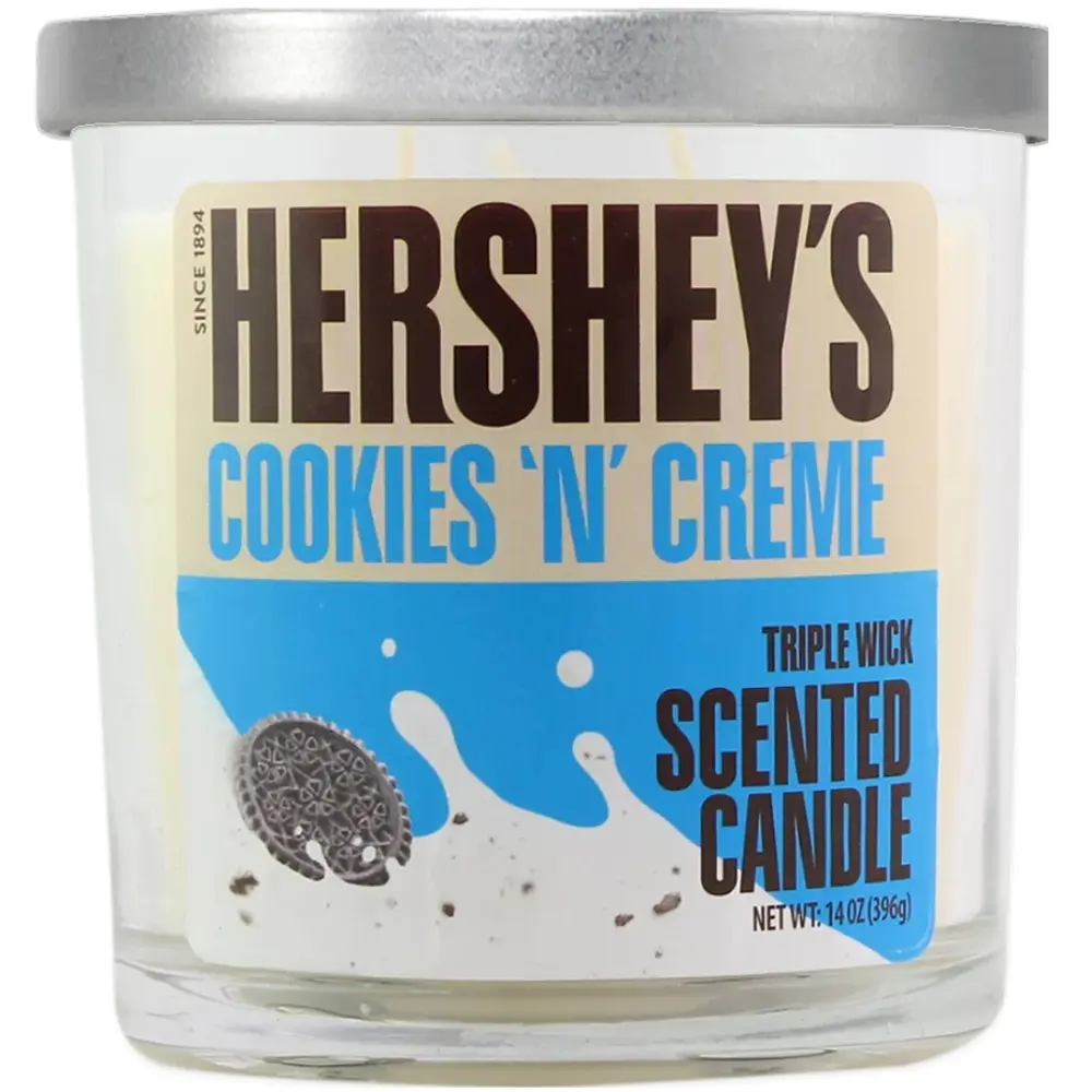 [Q-2544-02] HERSHEY’S CANDLES– 14OZ (Cookies 'N' Cream)