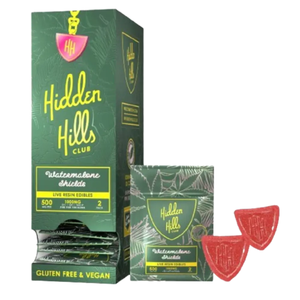 HIDDEN HILLS 2 GUMMY SHIELDS 20PK
