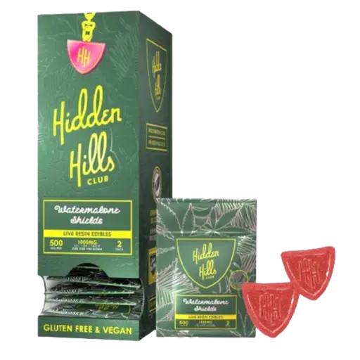 [T-1095-01] HIDDEN HILLS 2 GUMMY SHIELDS 20PK (Watermelon)