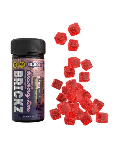 [T-1103-05] HIDDEN HILLS BLEND BRICKZ 15000MG 1CT (Strawberry Lime)