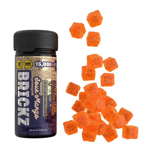 [T-1103-04] HIDDEN HILLS BLEND BRICKZ 15000MG 1CT (Sour Mango)