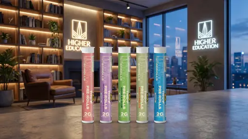 [T-1644-04] Higher Education Pre Roll 2G 20Ct Display (Pink Apricot Sativa)