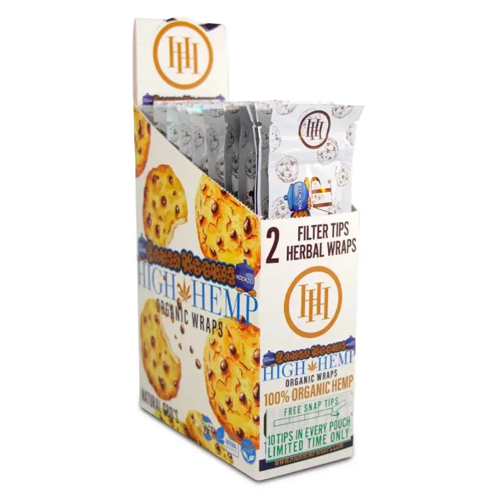 [Q-2546-02] HIGH HEMP ORGANIC WRAPS 25/2PK (Baked Kookies)