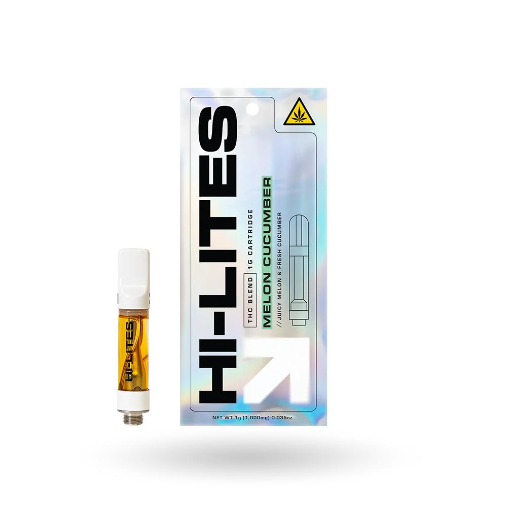 [T-1643-01] HI-LITES THC Blend Vape Cartridge 1G 6PK (Strawnana)
