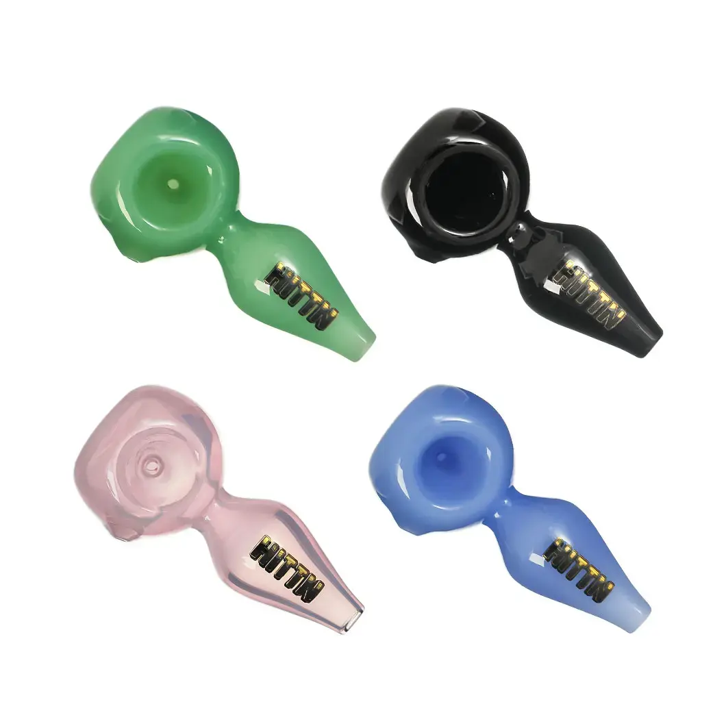 [T-1396-02] Hittn Glass Hand Pipe (HIT232)