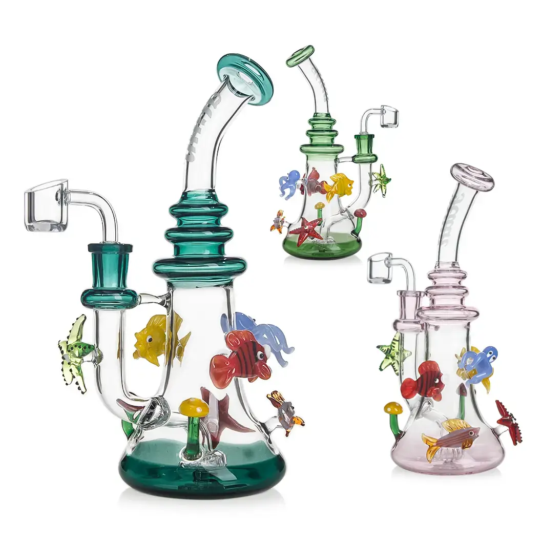 [T-1390-15] Hittn Glass Stylish Water Pipe (HIT25)
