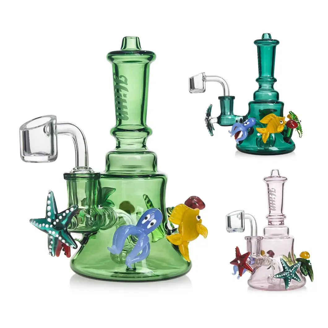 [T-1390-16] Hittn Glass Stylish Water Pipe (HIT26)