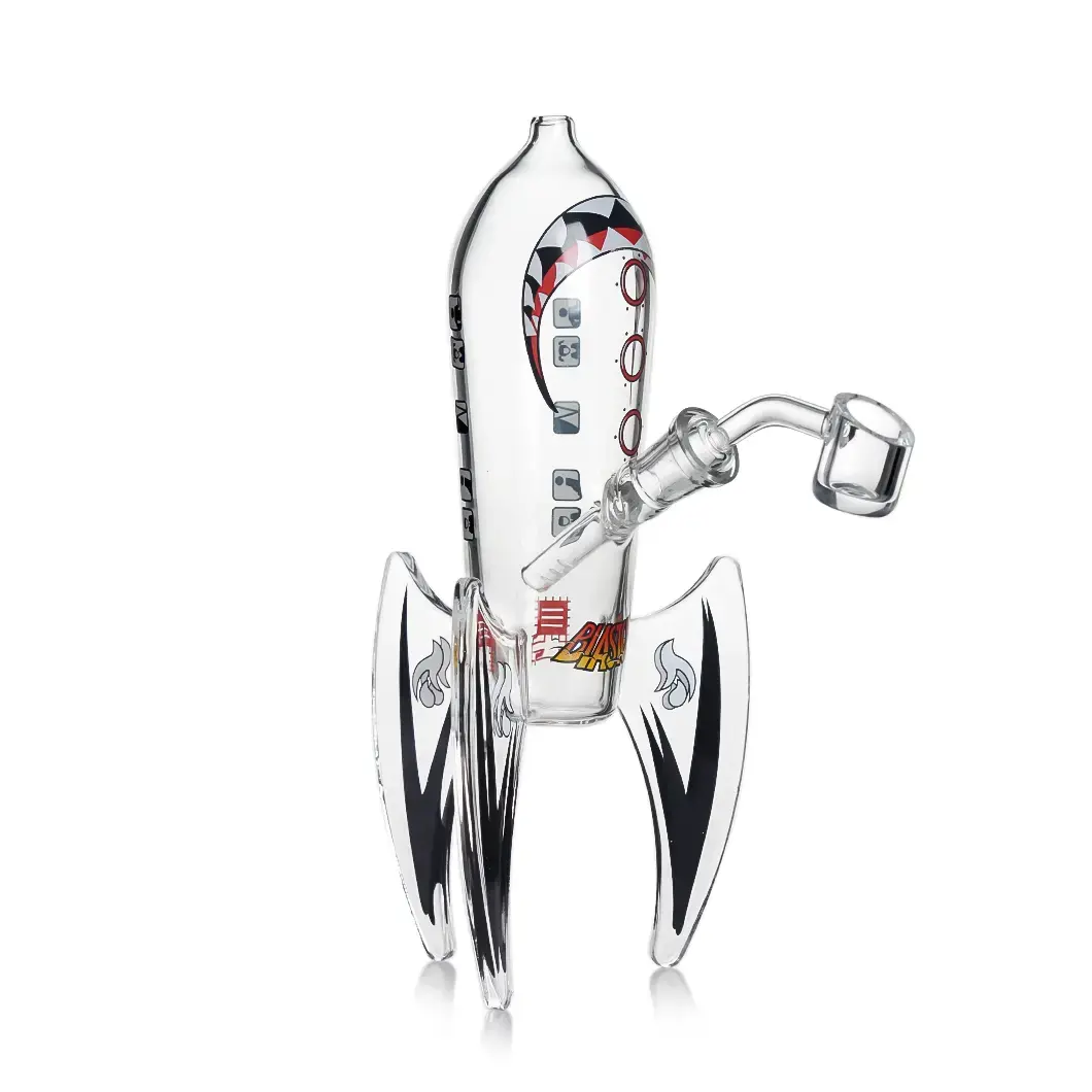 [T-1390-18] Hittn Glass Stylish Water Pipe (D37)