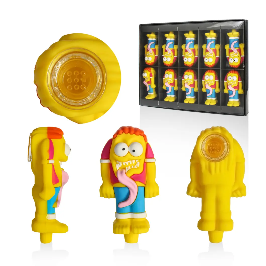 Hittn Silicone Hand Pipe Display of 10