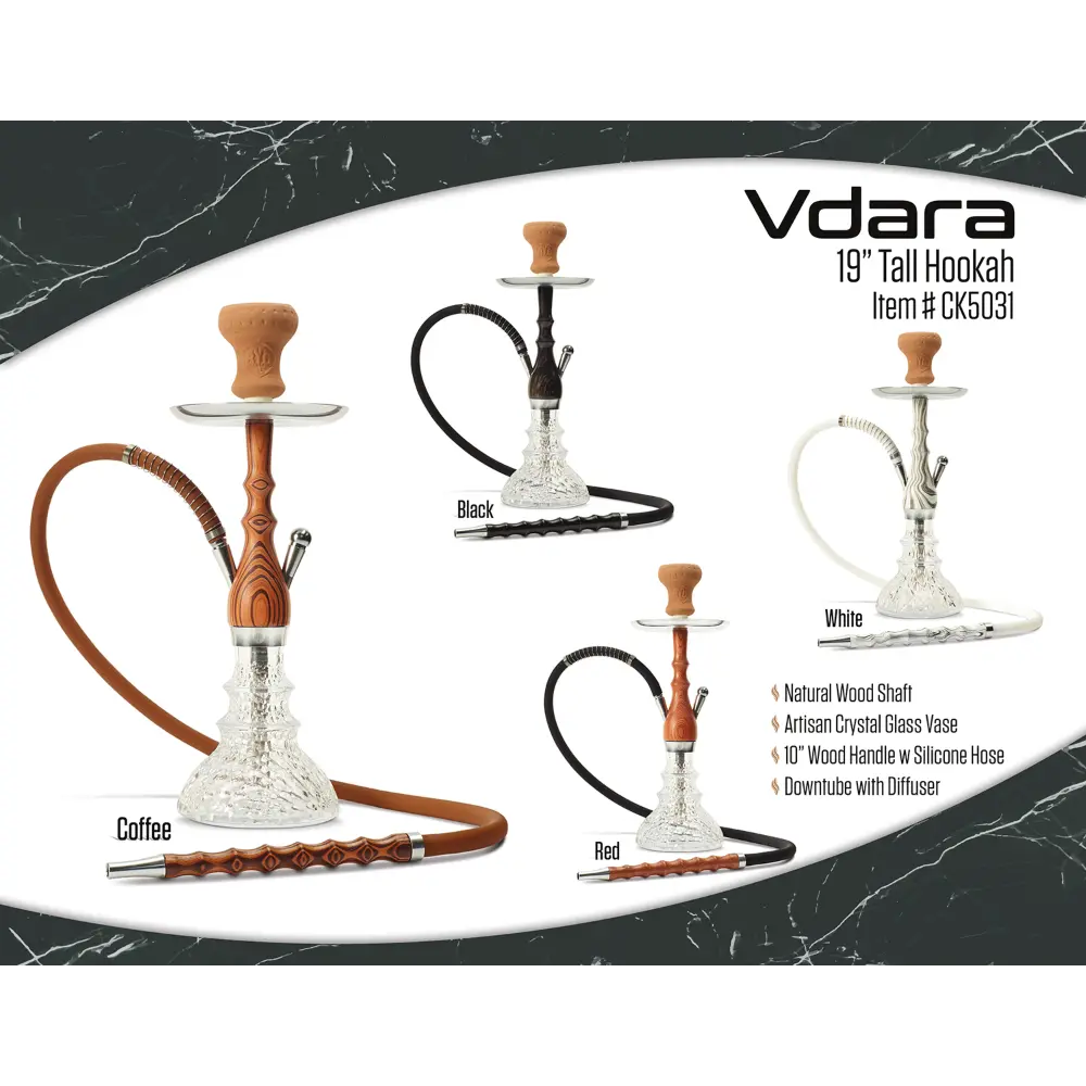 HOOKAH B.Y.O. 20" VDARA CLICK TECHNOLOGY 1 HOSE