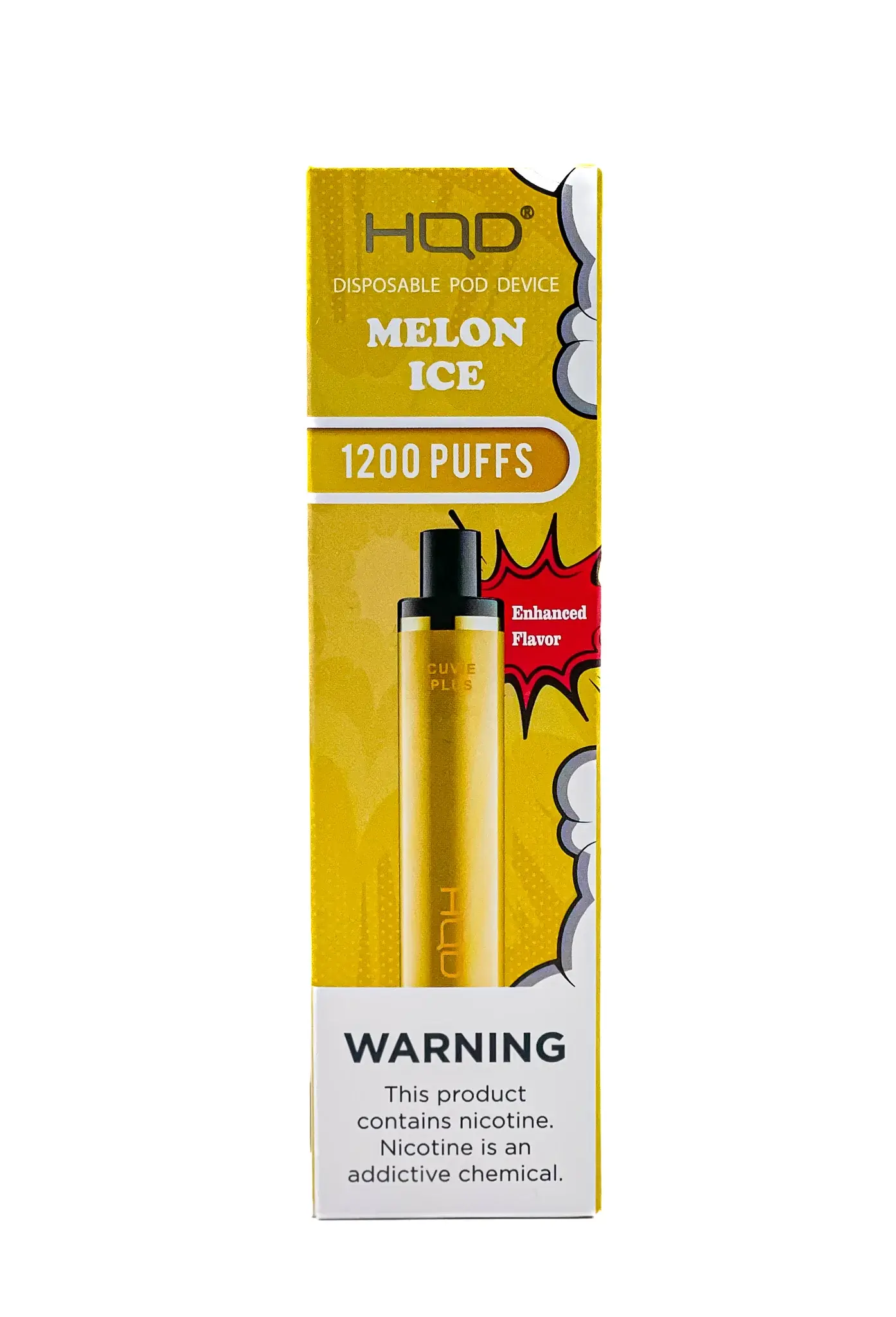 [Q-4725-11] HQD CUVIE Plus Disposable Vapes 5ML 6PK 1200 Puff (Melon Ice)