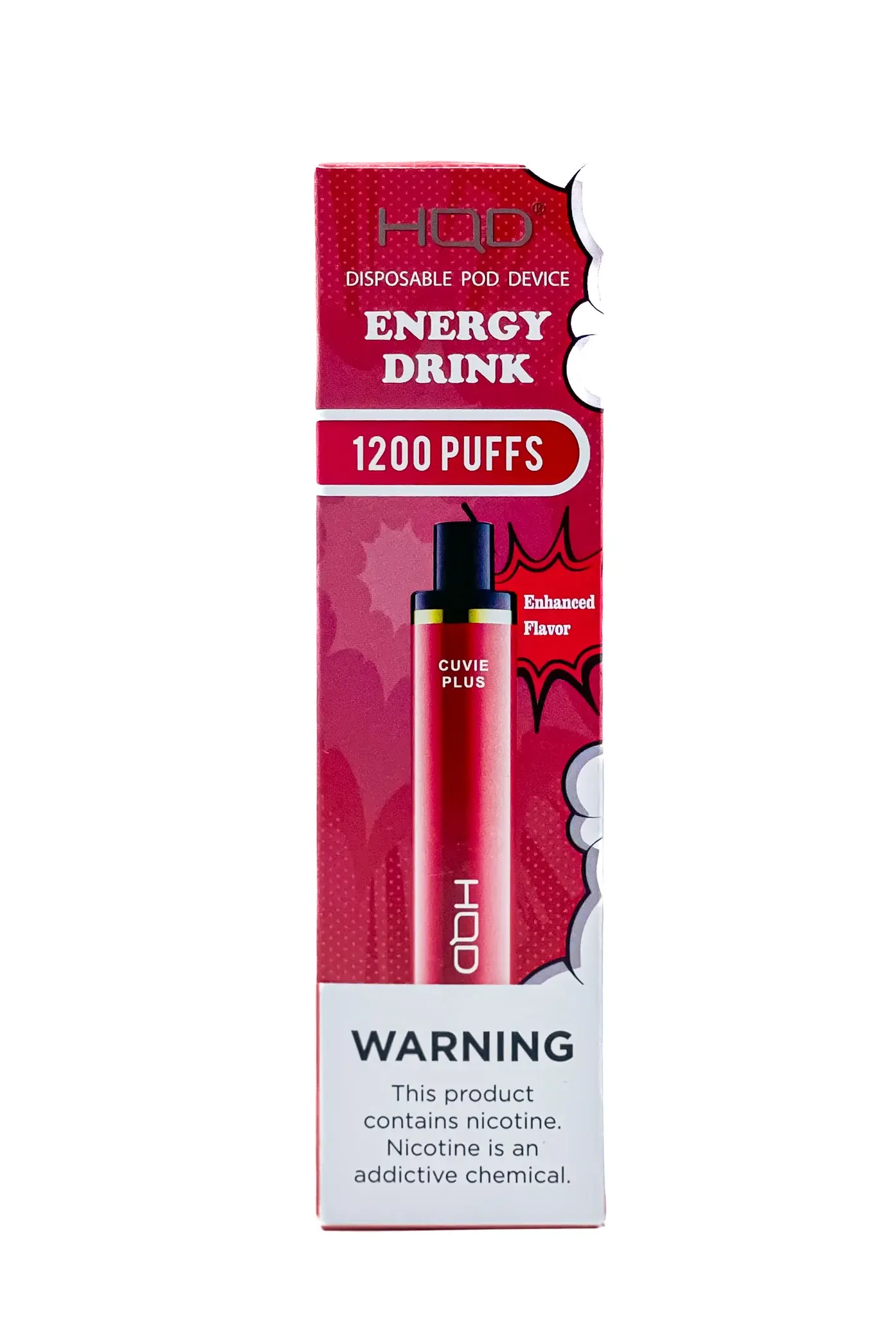 [Q-4725-25] HQD CUVIE Plus Disposable Vapes 5ML 6PK 1200 Puff (Energy Drink)