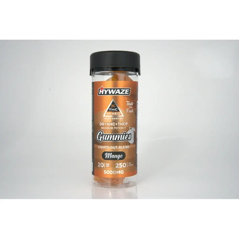 [T-1112-05] HYWAZE GUMMIES D9+HHC (5000mg, Mango)