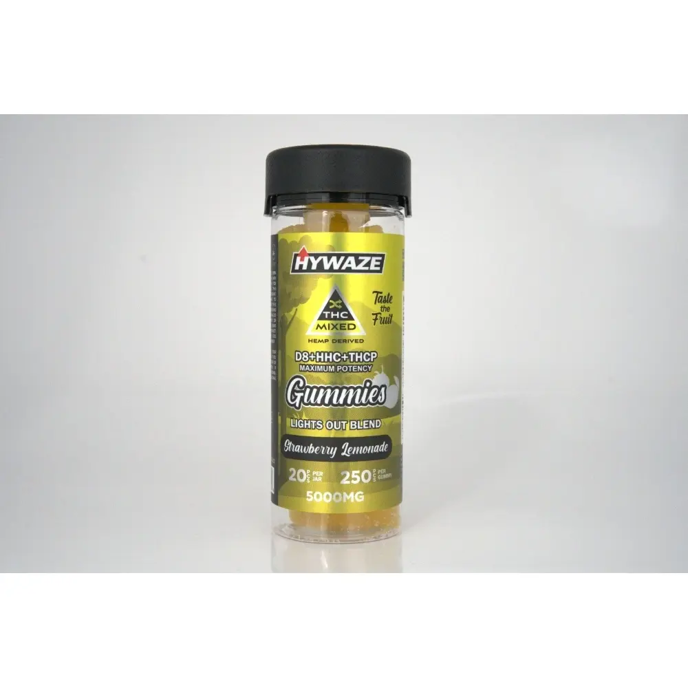 [T-1112-06] HYWAZE GUMMIES D9+HHC (5000mg, Strawberry Lemonade)
