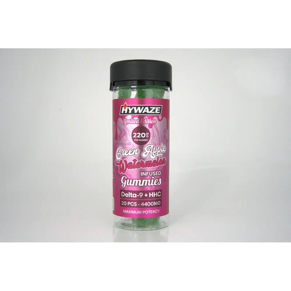 [T-1112-02] HYWAZE GUMMIES D9+HHC (4400mg, Green Apple Watermelon)