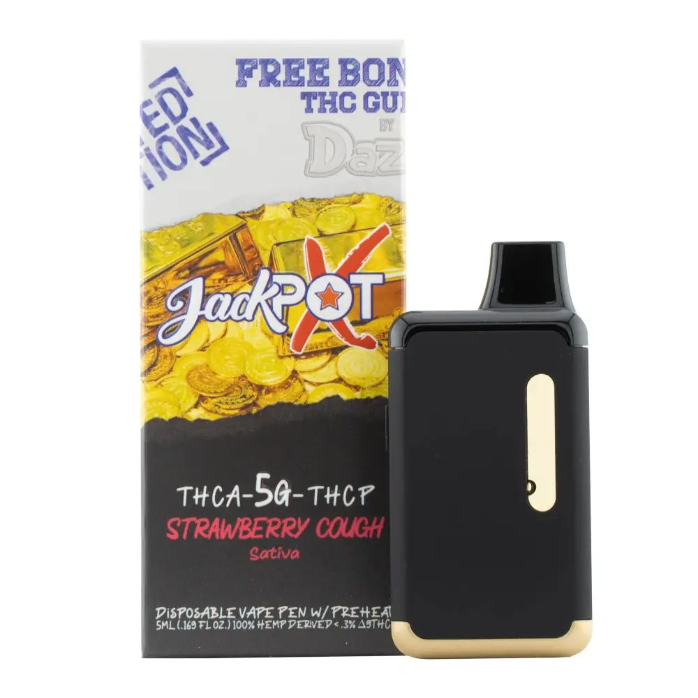 [T-1250-07] JACKPOTX 5G D8/THCA/THCP (Strawberry Cough)