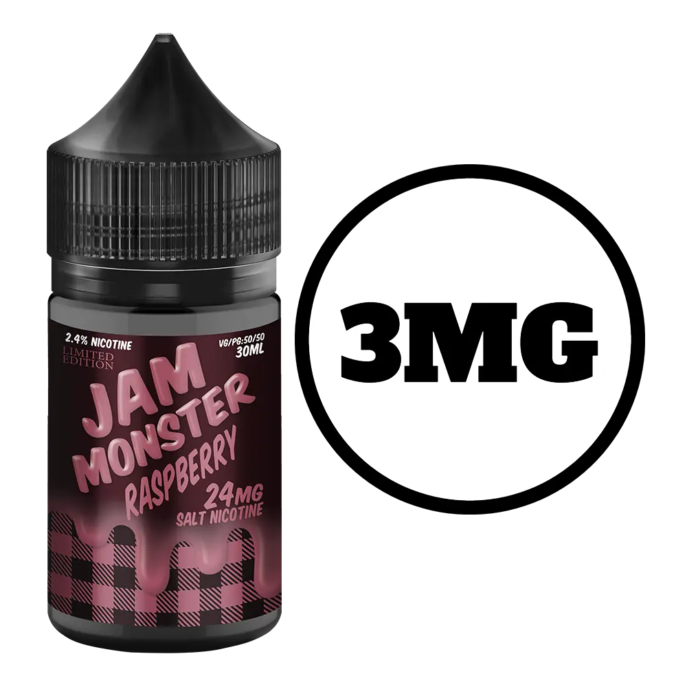 [Q-2649-09] JAM MONSTER 100ML (3mg, Raspberry)