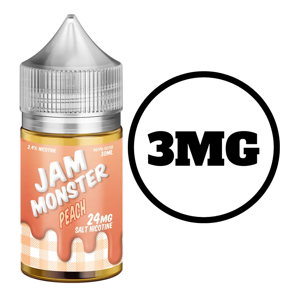 [Q-2649-21] JAM MONSTER 100ML (3mg, Peach)