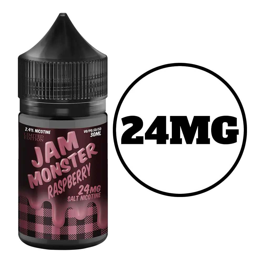 [Q-2650-09] JAM MONSTER SALT 30ML (24MG, Raspberry)