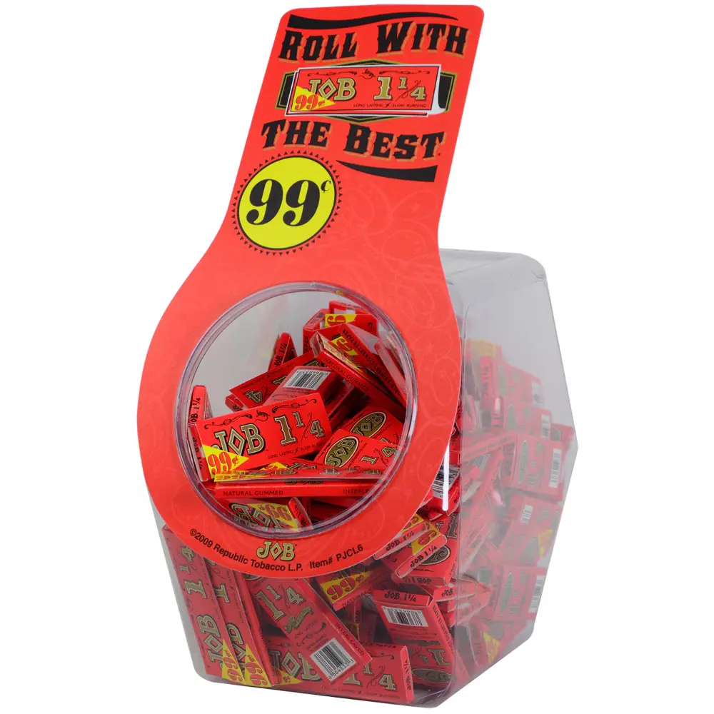 JOB | ORANGE 1 1/4 ROLLING PAPER PP$.99 JAR - 100PC