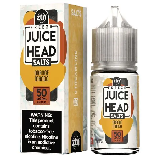 [Q-2669-02] JUICE HEAD FREEZE SALT 30ML (35MG, Orange Mango Ice)