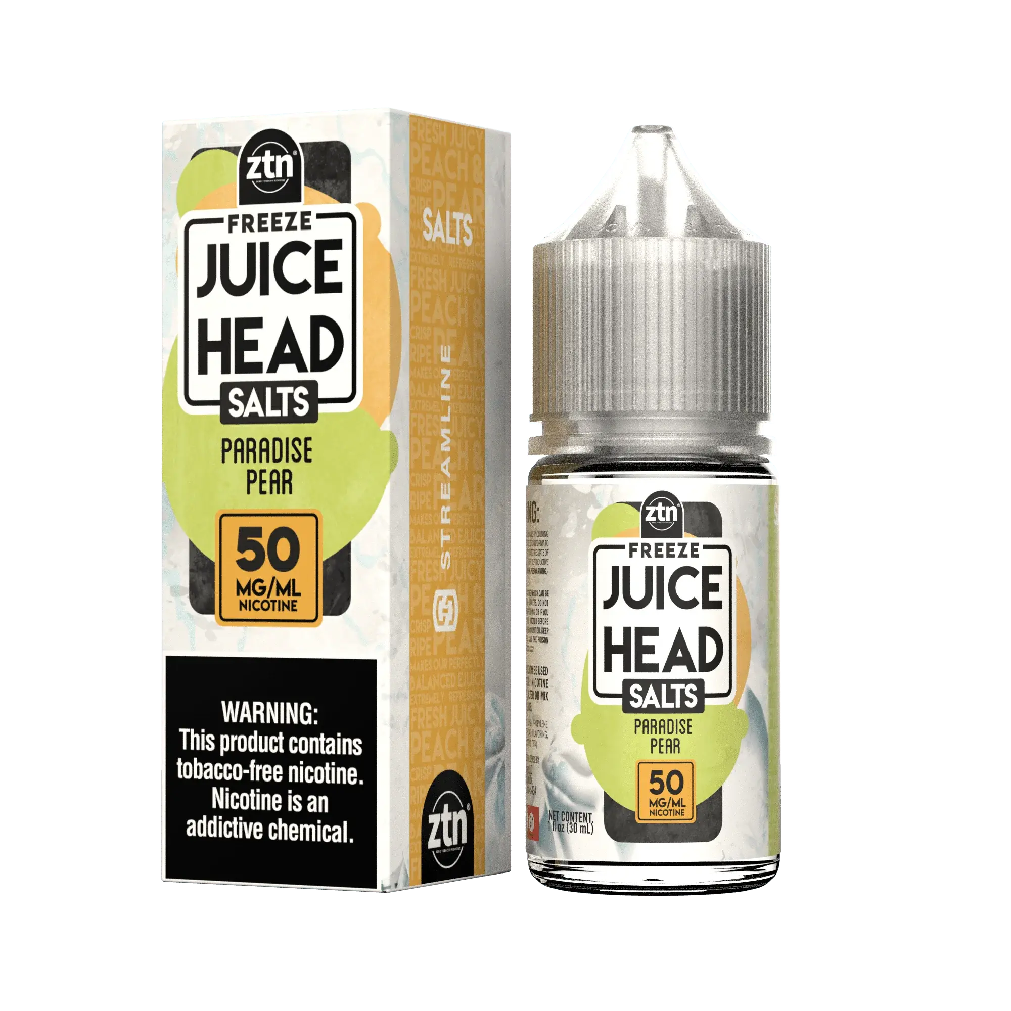 [Q-2669-14] JUICE HEAD FREEZE SALT 30ML (50mg, Paradise Pear Ice)