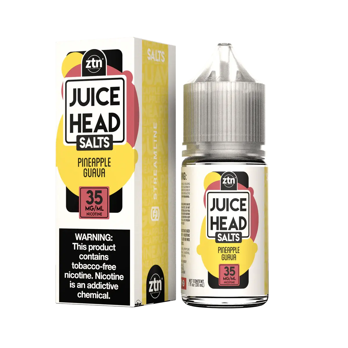 [Q-2672-19] JUICE HEAD SALT 30ML (25mg, Pineapple Guava)