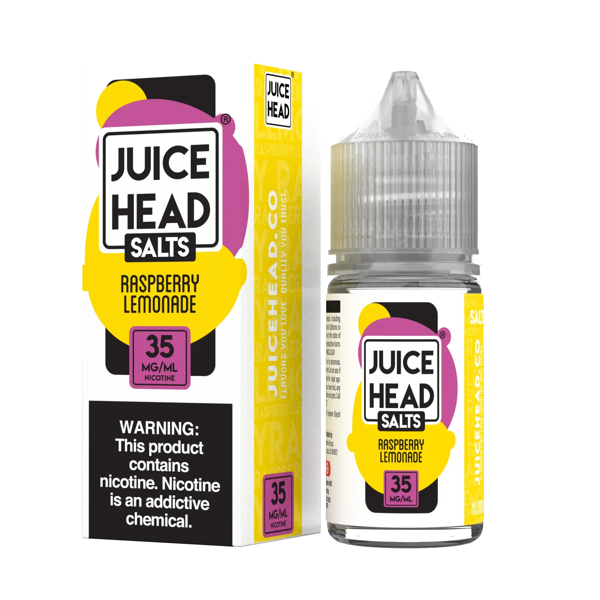 [Q-2672-21] JUICE HEAD SALT 30ML (25mg, Raspberry Lemonade)