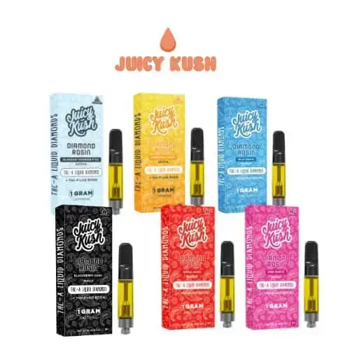 [Q-4255-10] JUICY KUSH 1G Cartridges THC-A THC-P 5PK a BOX (Sunset Sherbet)
