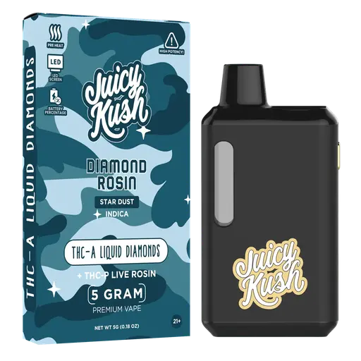 [Q-4259-04] Juicy Kush 5g Disposable THC-A 5PK a Box (Star Dust)