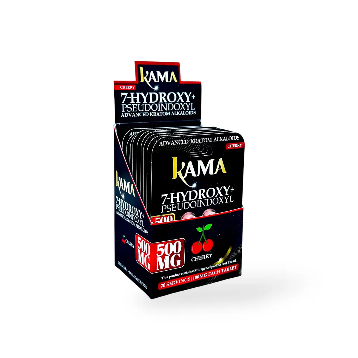 [T-1526-03] KAMA HYDROXY 100MG 5TAPLET 10 PACK (Blue Razz)