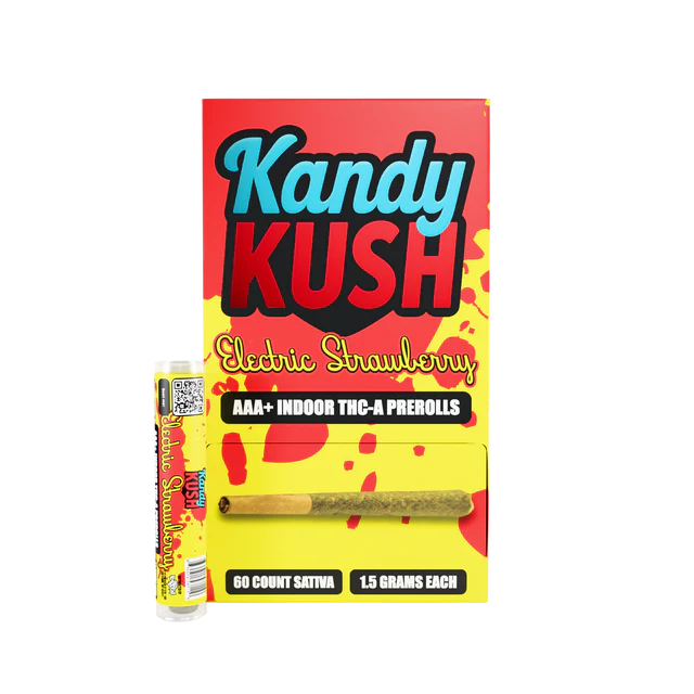 [T-1438-02] Kandy Kush THCa Preroll 1.5 Gram (ELECTRIC STRAWBERRY (SATIVA))