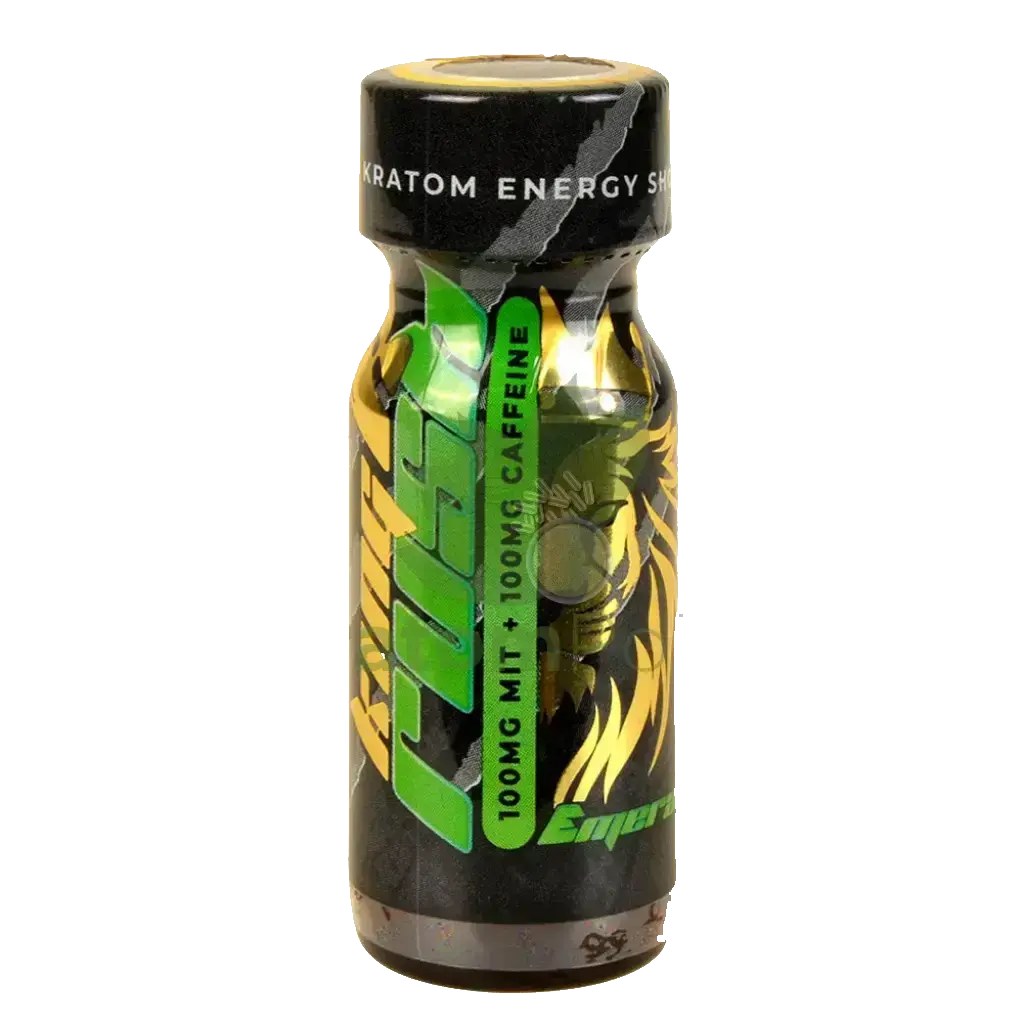 [Q-2688-01] KING K RUSH Kratom Shot 12pk (Emerald)