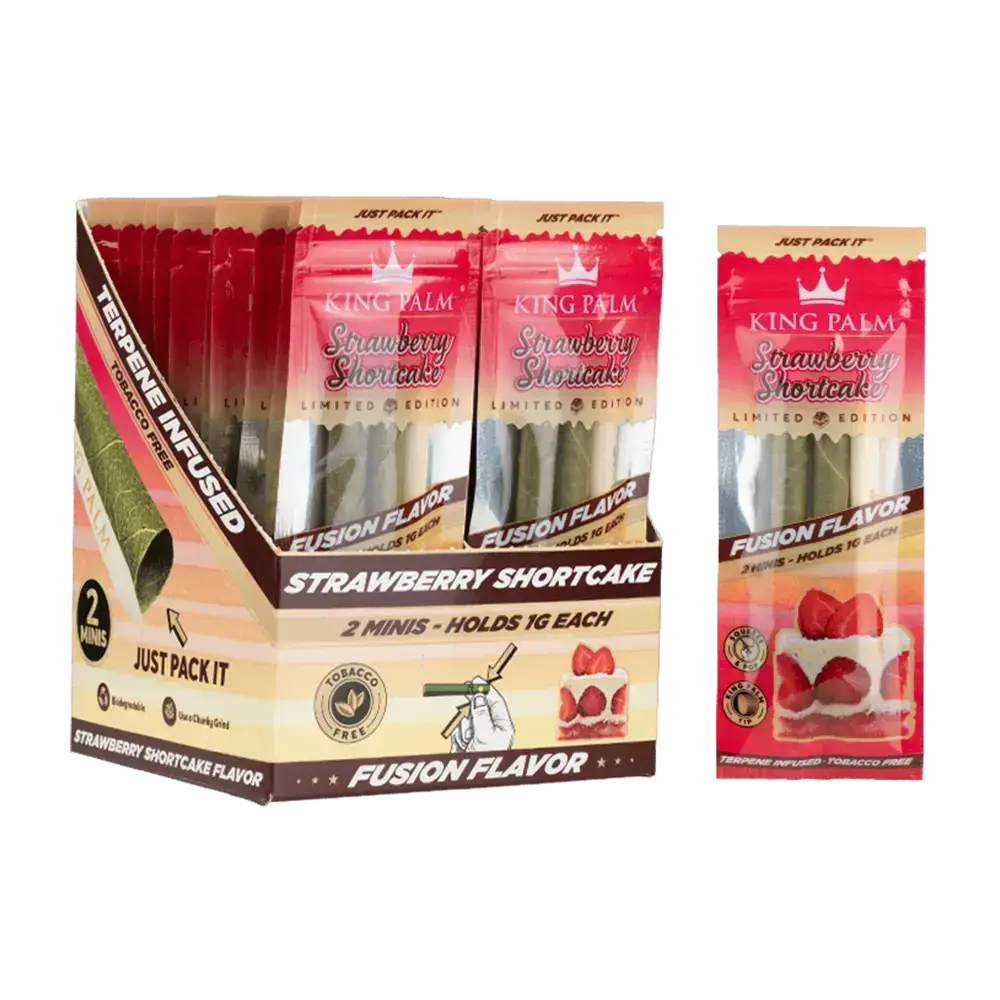 [Q-4546-06] KING PALM CONES MINI 2PK 20CT (Strawberry Shortcake)