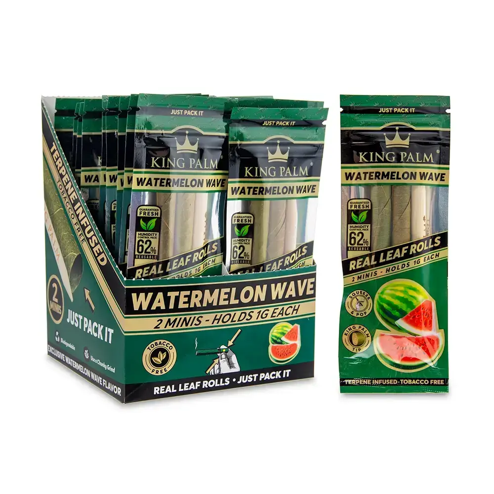 [Q-4546-07] KING PALM CONES MINI 2PK 20CT (WATERMELON WAVE)