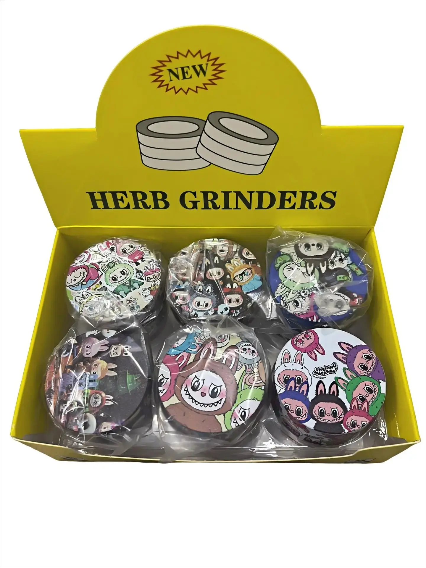 Labubu Grinder 6pcs Display