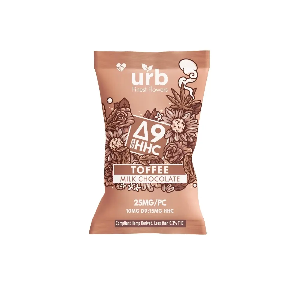 [T-1121-02] LIFTED MADE D9:HHC SINGLE SERVE CHOCOLATE 20CT (Toffee)