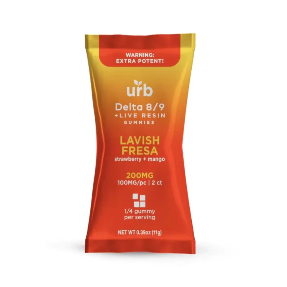 [Q-4394-01] Lifted Made URB 200MG D8/D9 50PK Gummies (Lavish Fresa)