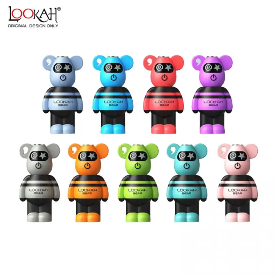 [Q-2742-07] LOOKAH BEAR 510 THREAD VAPE BATTERY 1CT (Purple)