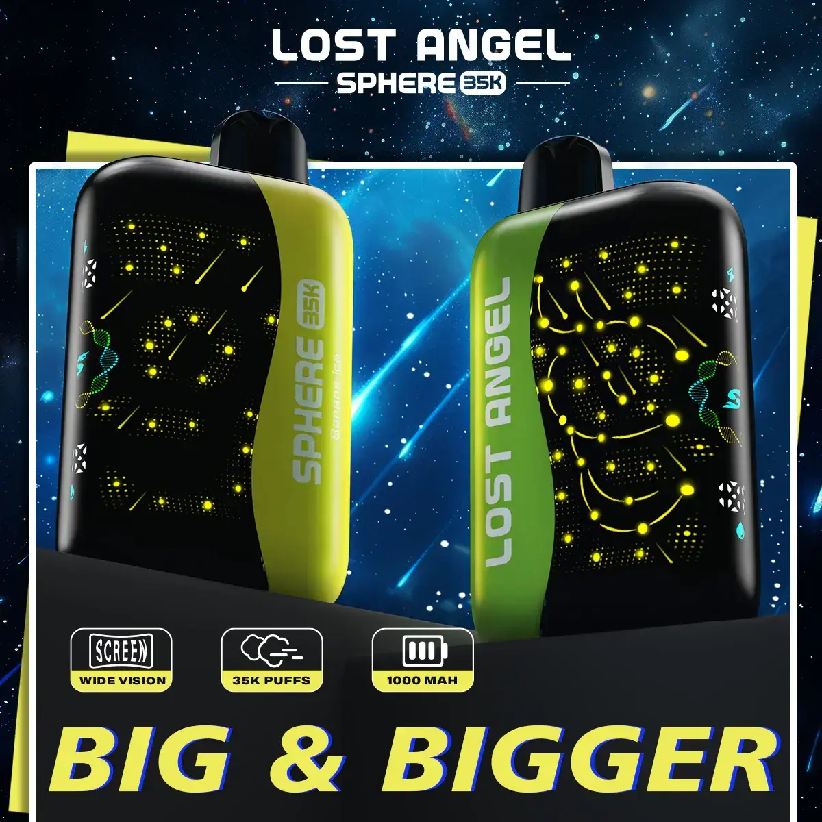 [T-1439-16] Lost Angel SPHERE 35kK Disposable Vape 20ml (Juicy Peach Ice)