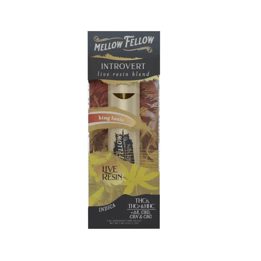 [Q-4321-06] Mellow Fellow 2ML Disposable live resin 6PK a Box (King Louis)